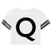 Capital Letter Q Tshirt For Spelling And Creating Words Scorecard Crop Tee | Artistshot