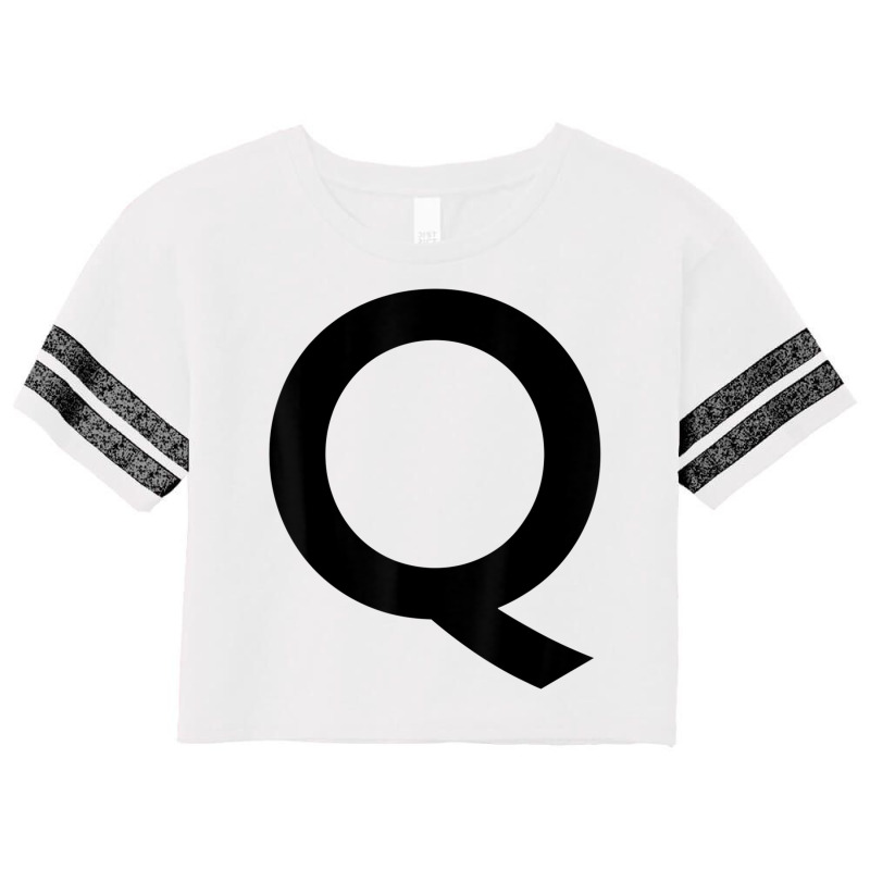 Capital Letter Q Tshirt For Spelling And Creating Words Scorecard Crop Tee by cm-arts | Artistshot