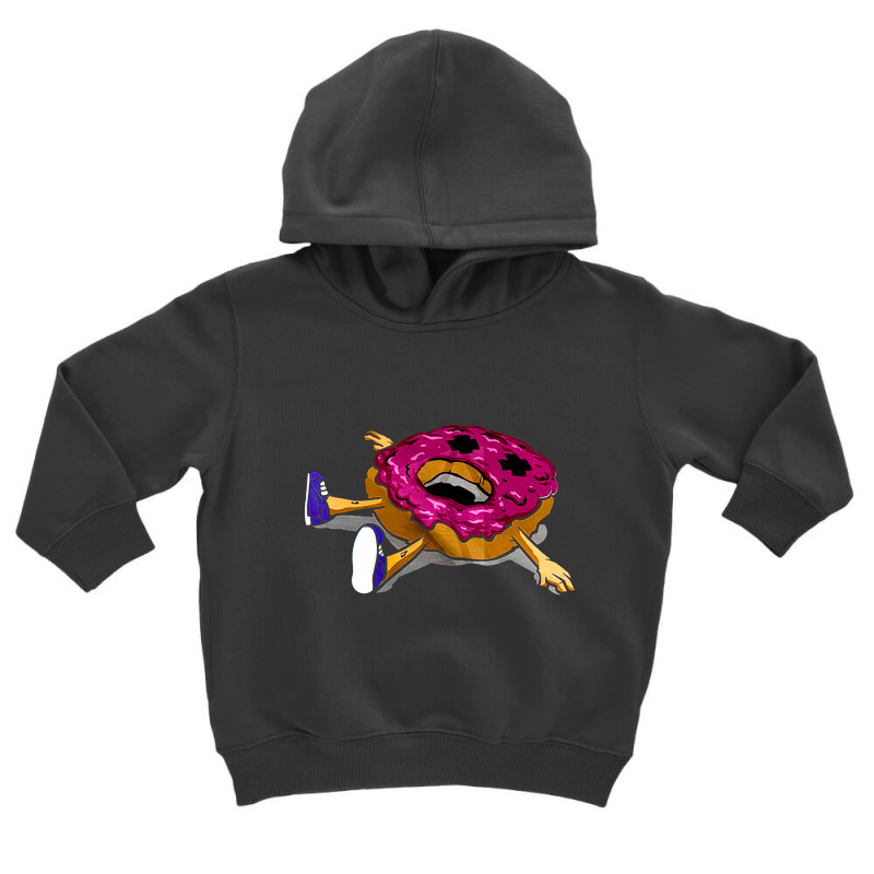 Donut Addict, Creepy, Dark Humor Pastry, Dead Frosted Donut, Funny Dan Toddler Hoodie | Artistshot