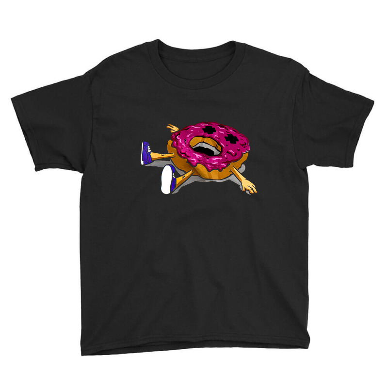 Donut Addict, Creepy, Dark Humor Pastry, Dead Frosted Donut, Funny Dan Youth Tee | Artistshot