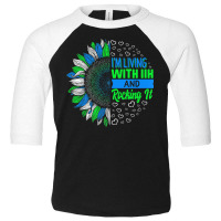 Iih Awareness I'm Living With Iih And Rocking It Warrior Premium T Shi Toddler 3/4 Sleeve Tee | Artistshot