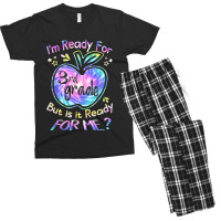 Ready For 3rd Grade Tie Dye Back To School Hello Third Grade Men's T-shirt Pajama Set | Artistshot