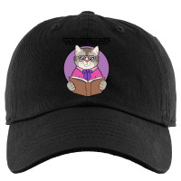 Curious Cats Visit The Library Purple Kids Cap | Artistshot