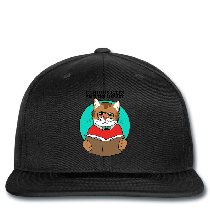 Curious Cats Visit The Library Printed hat by webberkyla | Artistshot