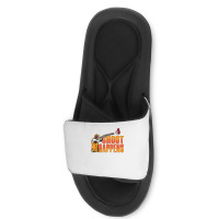 Shoot Happens Clay Pigeon Trap Shooting Sports Clay Shooting T Shirt Slide Sandal | Artistshot