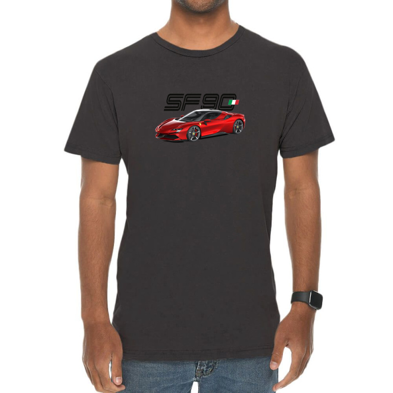 Sf90 Supercar Products Vintage T-shirt | Artistshot