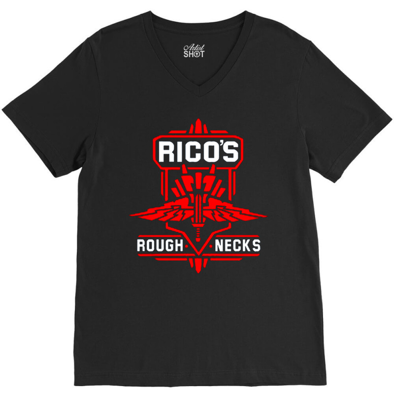 Starship Troopers, Rico's Rough Necks, Starship Troopers Art, Starship V-Neck Tee by cm-arts | Artistshot