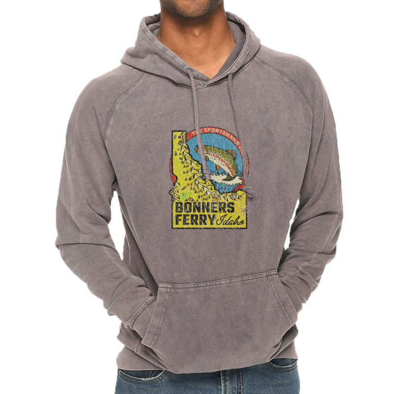 Bonners Ferry Sportsman's Paradise 1893, Fishing Vintage Hoodie by metengs | Artistshot