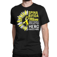 Spina Bifida Mom Of A Warrior Awareness Strong Women Mother T Shirt Classic T-shirt | Artistshot