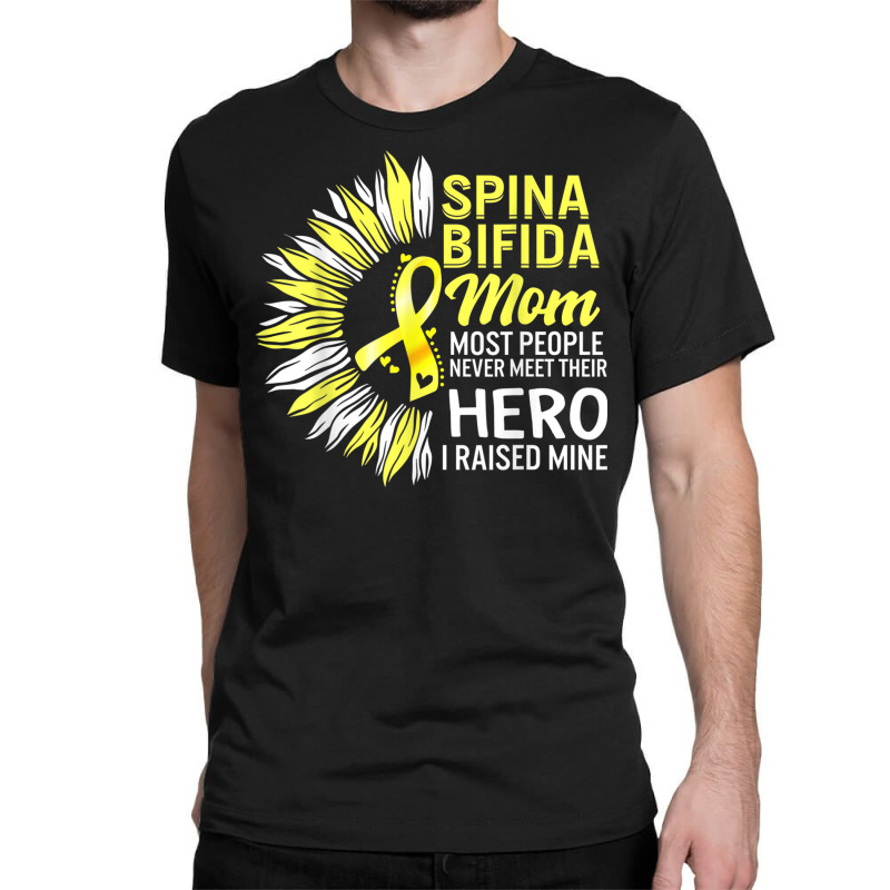 Spina Bifida Mom Of A Warrior Awareness Strong Women Mother T Shirt Classic T-shirt | Artistshot