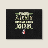 Proud Army National Guard Mom Usa Military Veteran Mothers Landscape Canvas Print | Artistshot