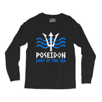 Poseidon Trident T Shirt Greek Gods Lord Of The Sea T-shirt Long Sleeve Shirts | Artistshot