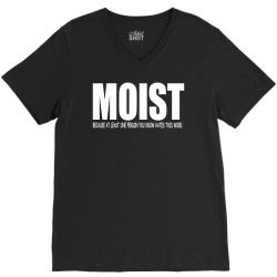 funny sarcastic t shirt moist V-Neck Tee | Artistshot