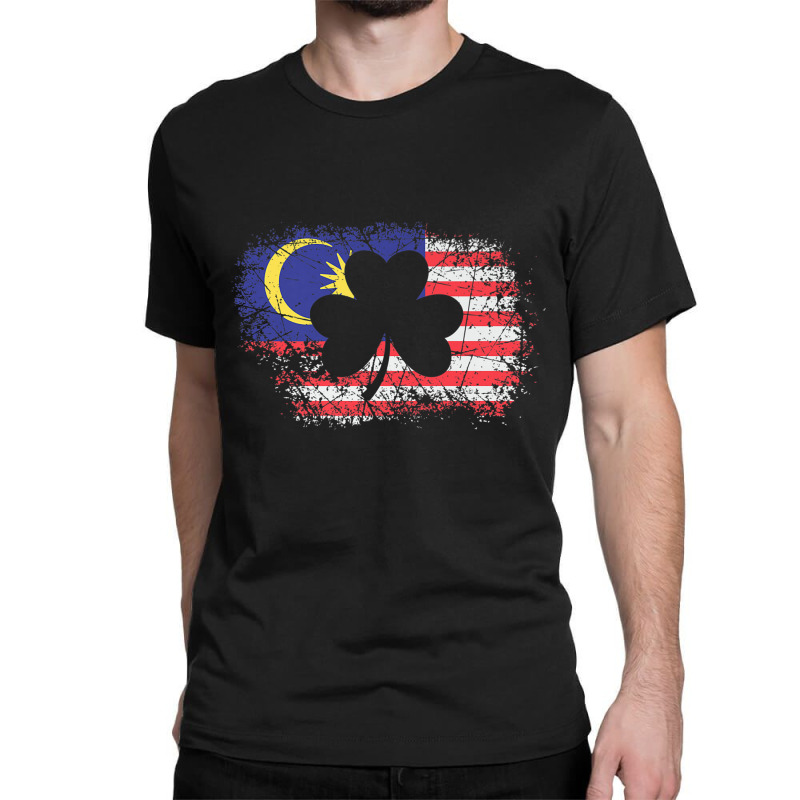 Malaysian Flag Irish Shamrock Clover Malaysia T Shirt Classic T-shirt by cm-arts | Artistshot