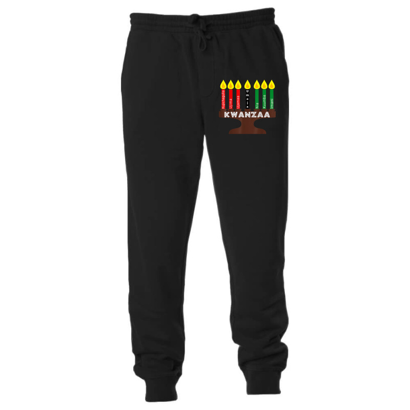 Kwanzaa Kinara, Mishumaa With 7 Principles T-shirt Unisex Jogger by cm-arts | Artistshot