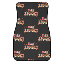 Stay Spooky T  Shirt Funny Halloween Costume Cute Ghost Pumpkin Stay S Front Car Mat | Artistshot