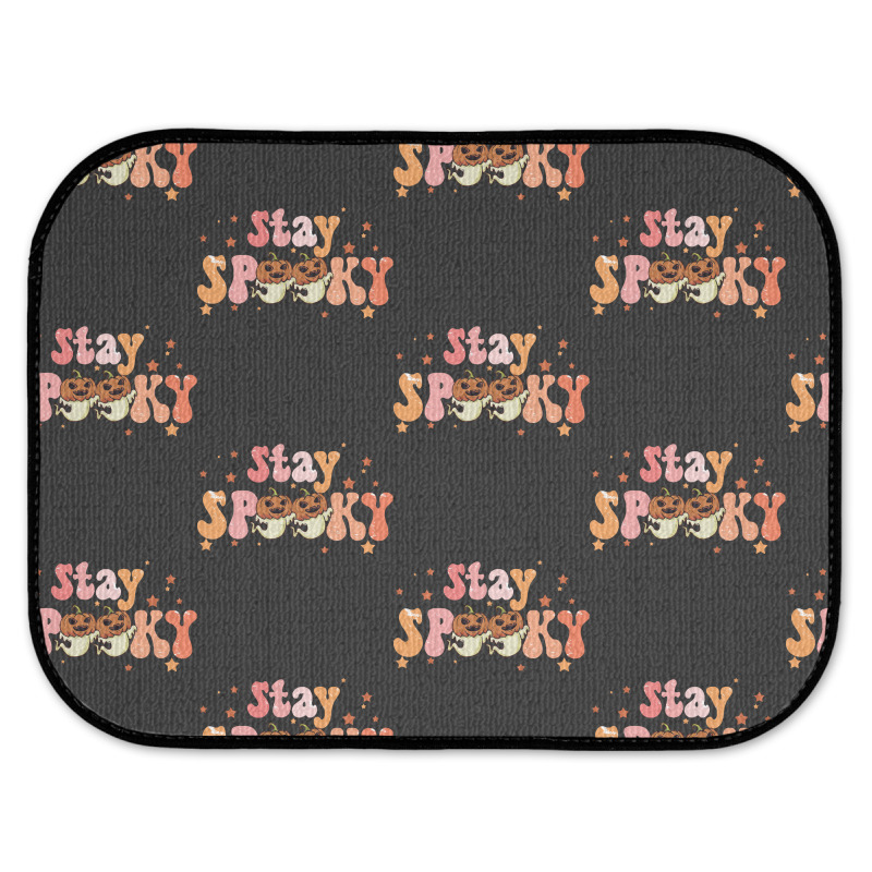 Stay Spooky T  Shirt Funny Halloween Costume Cute Ghost Pumpkin Stay S Rear Car Mat | Artistshot