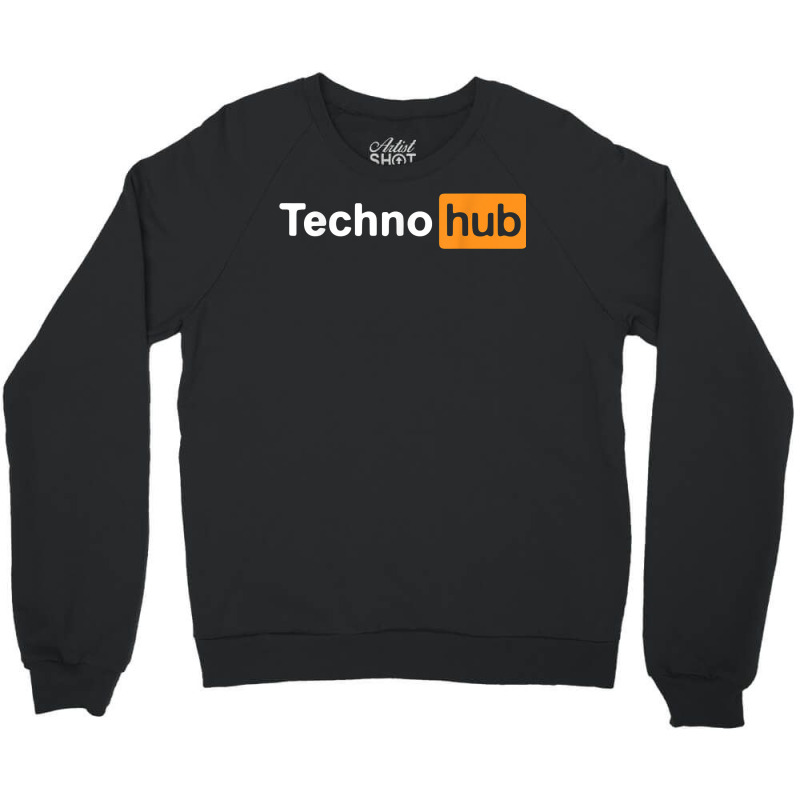 Techno Music Minimal Hard Clubbing Funny Festival Hub Dj T Shirt Crewneck Sweatshirt by chicoavsmaydav | Artistshot