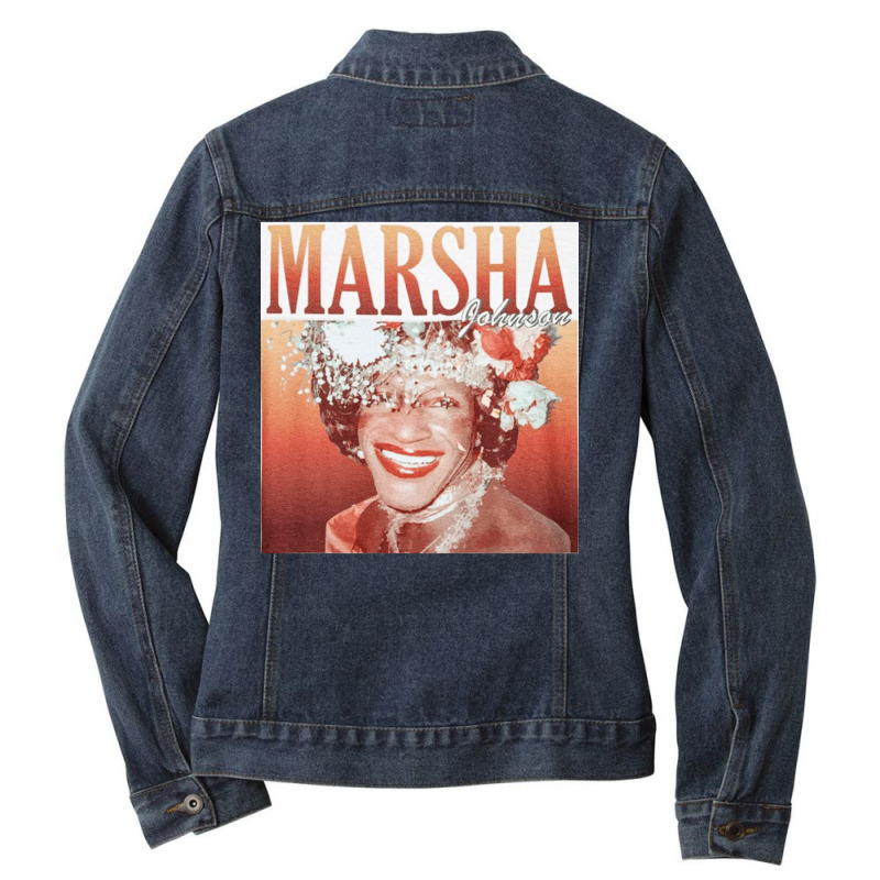 Marsha P Johnson, Marsha P Johnson Art, Marsha P Johnson Vintage, Mars Ladies Denim Jacket by cm-arts | Artistshot