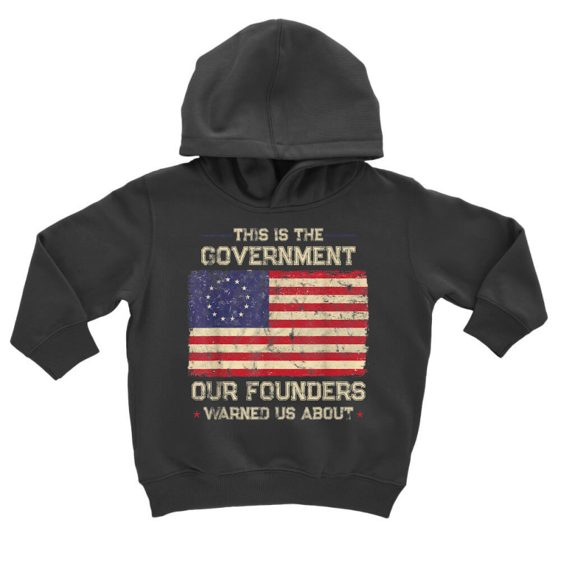 This Is The Government Our Founders Warned Us About Patriot T Shirt Toddler Hoodie | Artistshot