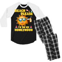 Summer Vacation Gifts T  Shirtsummer Beach Please T  Shirt Men's 3/4 Sleeve Pajama Set | Artistshot