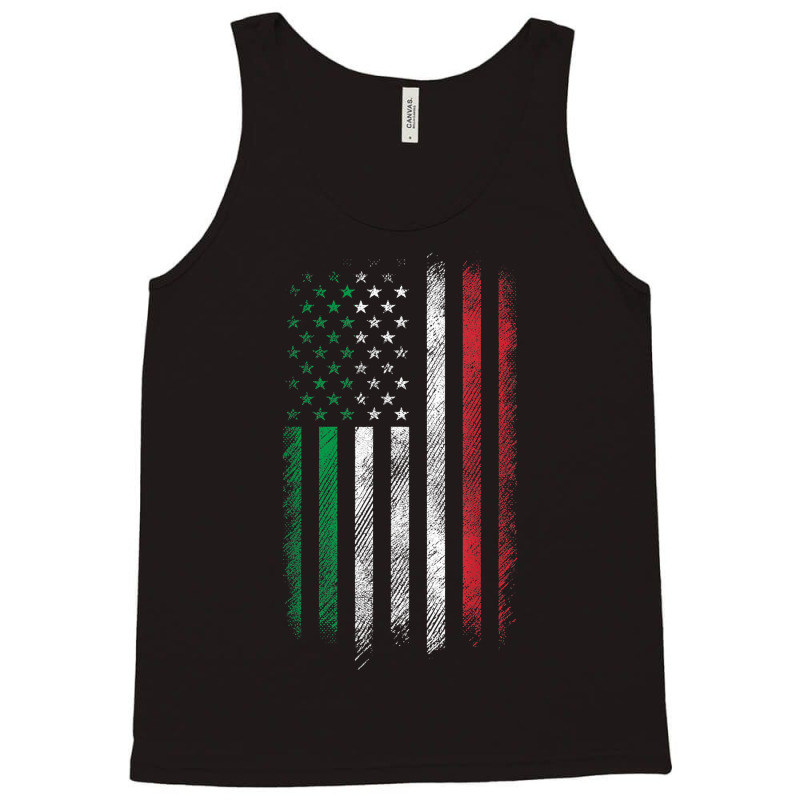 Italy Usa Flag 4th Of July Patriotic American Italian Flag T-shirt Tank Top by cm-arts | Artistshot