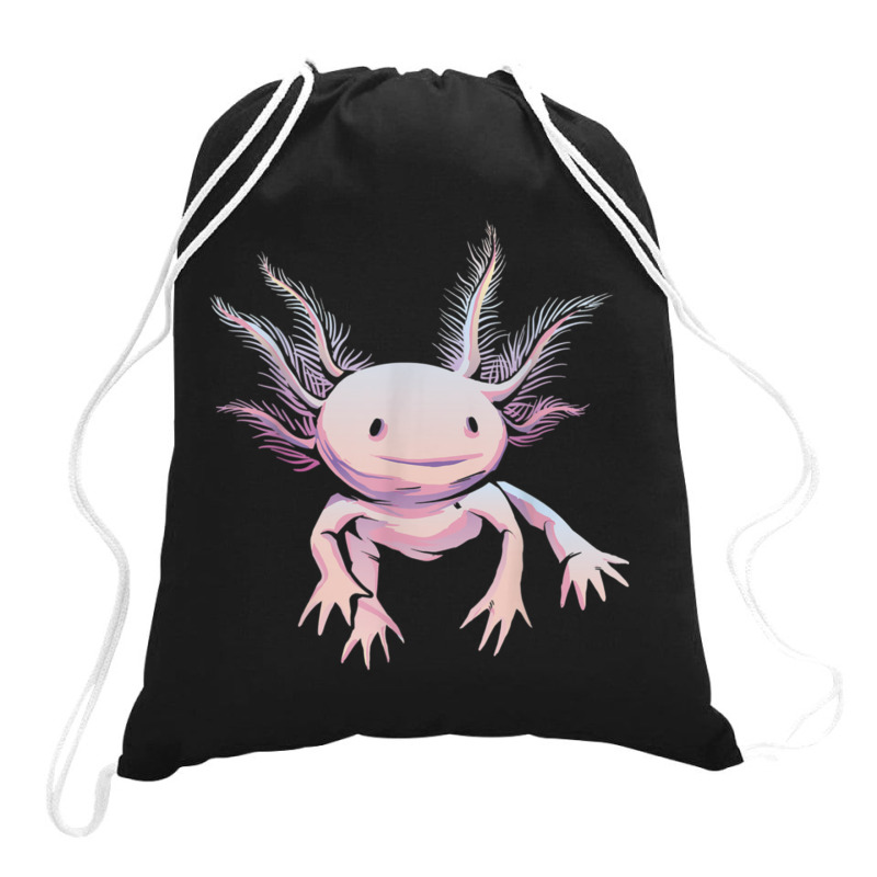 Save The Axolotls Drawstring Bags | Artistshot