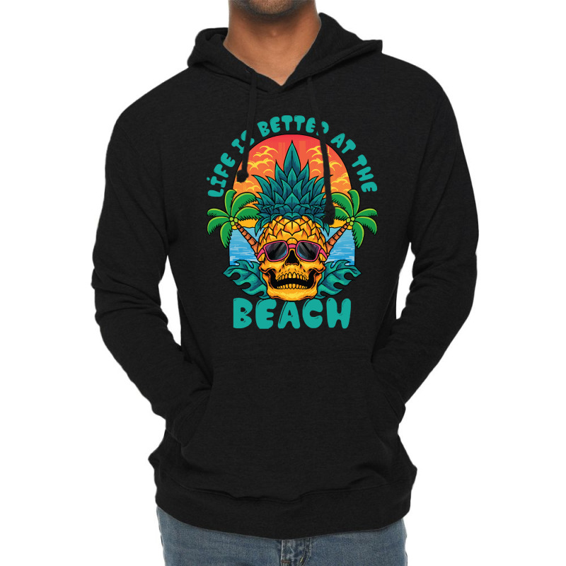 Summer Vibe T  Shirtlife Is The Better At The Beach T  Shirt Lightweight Hoodie | Artistshot