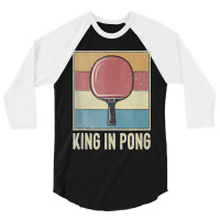 King In Pong Vintage Table Tennis Bat Ping Pong Tournament Tank Top 3/4 Sleeve Shirt | Artistshot