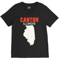 Canton Illinois Usa State America Travel Illinoisan V-neck Tee | Artistshot