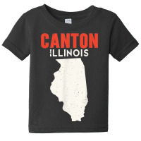 Canton Illinois Usa State America Travel Illinoisan Baby Tee | Artistshot