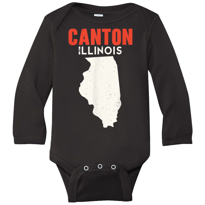 Canton Illinois Usa State America Travel Illinoisan Long Sleeve Baby Bodysuit | Artistshot