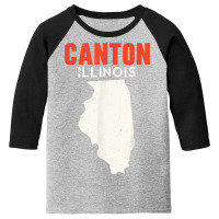 Canton Illinois Usa State America Travel Illinoisan Youth 3/4 Sleeve | Artistshot