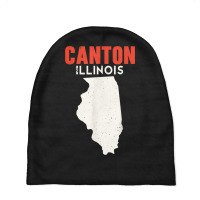 Canton Illinois Usa State America Travel Illinoisan Baby Beanies | Artistshot