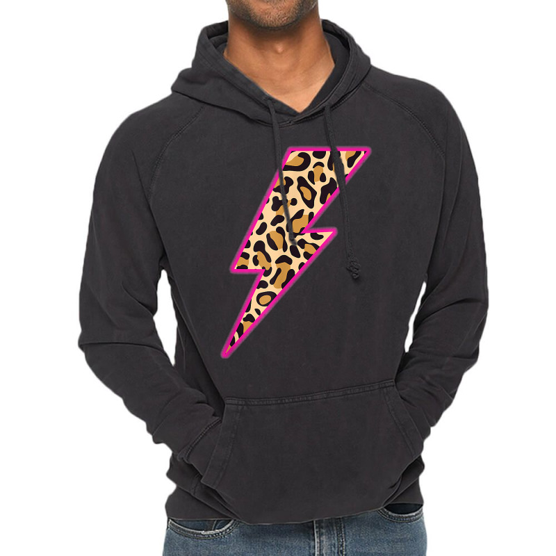 Leopard Lightning Bolt Cheetah Thunder Animal Graphic Print T-shirt Vintage Hoodie by cm-arts | Artistshot