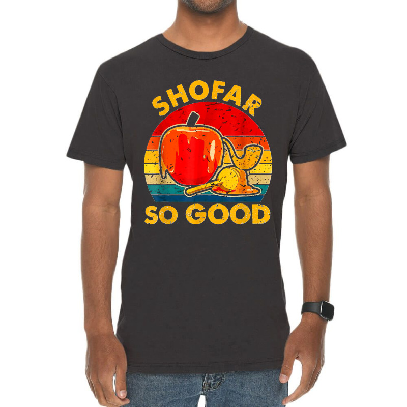 Shofar So Good Vintage Jewish Tee Rosh Hashanah T Shirt Vintage T-shirt | Artistshot