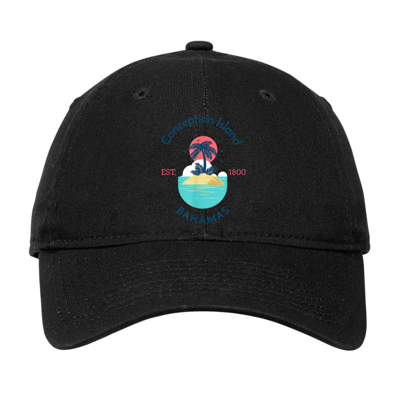 Conception Island Islet In The Bahamas Adjustable Cap | Artistshot