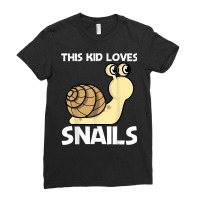 Cute Snail For Kids Boys Land Sea Freshwater Snail Lovers Ladies Fitted T-shirt | Artistshot