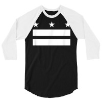 The District Of Columbia Flag Design   Washington D.c. T Shirt 3/4 Sleeve Shirt | Artistshot