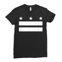 The District Of Columbia Flag Design   Washington D.c. T Shirt Ladies Fitted T-shirt | Artistshot