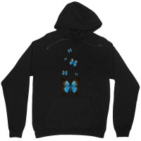 Butterfly Monarch Pack Butterflies T  Shirt Blue Morpho Butterfly Love Unisex Hoodie | Artistshot