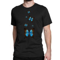 Butterfly Monarch Pack Butterflies T  Shirt Blue Morpho Butterfly Love Classic T-shirt | Artistshot