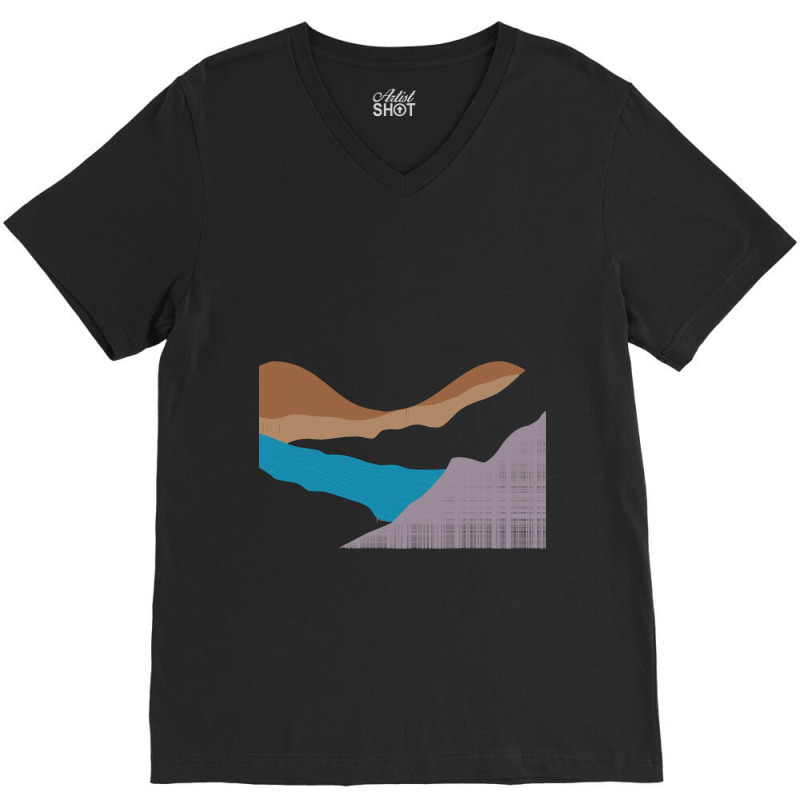 Sunset T  Shirtmountain Art T  Shirt V-neck Tee | Artistshot