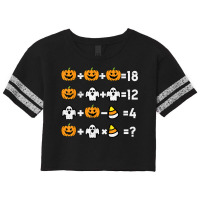 Pumpkin Ghost Equation Math Teacher Halloween Costume T Shirt Scorecard Crop Tee | Artistshot