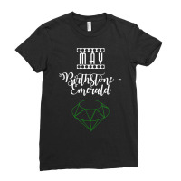 Gemstone Birthstone Emerald May Tshirt Geology Tshirt Ladies Fitted T-shirt | Artistshot