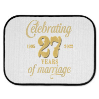 Celebrating 27 Years Of Marriage 27th Wedding Anniversary T Shirt Rear Car Mat | Artistshot