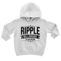 Womens Ripple Millionaire Est Any Day Now  Crypto Blockchain V Neck T Toddler Hoodie | Artistshot