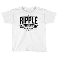 Womens Ripple Millionaire Est Any Day Now  Crypto Blockchain V Neck T Toddler T-shirt | Artistshot