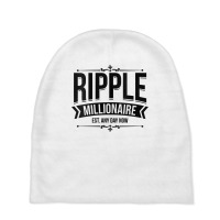 Womens Ripple Millionaire Est Any Day Now  Crypto Blockchain V Neck T Baby Beanies | Artistshot