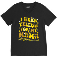 I Wear Yellow For My Mama Endometriosis Awareness V-neck Tee | Artistshot